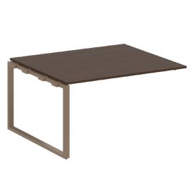 Офисная мебель Metal system Проходной элемент перег. стола на О-образном м/к БО.ППРГ-3 Венге Цаво/Мокко 1400х1235х750