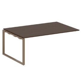 Офисная мебель Metal system Проходной элемент перег. стола на О-образном м/к БО.ППРГ-5 Венге Цаво/Мокко 1800х1235х750