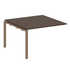 Офисная мебель Metal system Проходной элемент перег. стола на П-образном м/к БП.ППРГ-2 Венге Цаво/Мокко 1200х1235х750