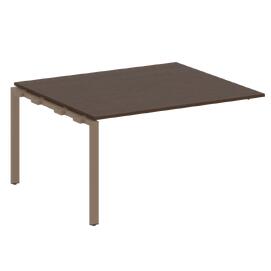 Офисная мебель Metal system Проходной элемент перег. стола на П-образном м/к БП.ППРГ-3 Венге Цаво/Мокко 1400х1235х750