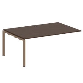 Офисная мебель Metal system Проходной элемент перег. стола на П-образном м/к БП.ППРГ-5 Венге Цаво/Мокко 1800х1235х750