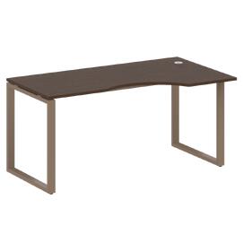 Офисная мебель Metal system Стол криволинейный правый на О-образном м/к БО.СА-1 (R) Венге Цаво/Мокко 1600х900х750