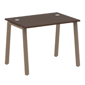 Офисная мебель Metal system Стол письменный на А-образном м/к БА.СП-1 Венге Цаво/Мокко 1000х720х750