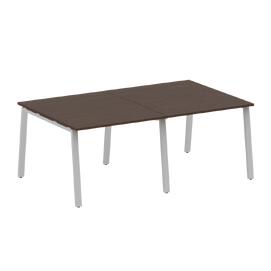 Офисная мебель Metal system Перег. стол (2 столешницы) на А-образном м/к БА.ПРГ-2.1 Венге Цаво/Серый 2000х1235х750