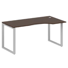 Офисная мебель Metal system Стол криволинейный правый на О-образном м/к БО.СА-1 (R) Венге Цаво/Серый 1600х900х750