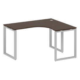 Офисная мебель Metal system Стол криволинейный правый на О-образном м/к БО.СА-3 (R) Венге Цаво/Серый 1400х1200х750