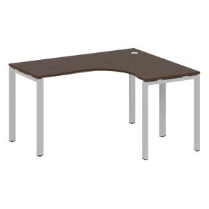 Офисная мебель Metal system Стол криволинейный правый на П-образном м/к БП.СА-3 (R) Вяз Благородный/Белый 1400х1200х750