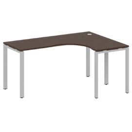 Офисная мебель Metal system Стол криволинейный правый на П-образном м/к БП.СА-4 (R) Венге Цаво/Серый 1600х1200х750