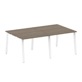 Офисная мебель Metal system Перег. стол (2 столешницы) на А-образном м/к БА.ПРГ-2.1 Вяз Благородный/Белый 2000х1235х750