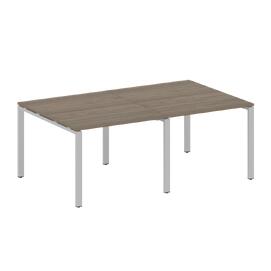 Офисная мебель Metal system Перег. стол (2 столешницы) на П-образном м/к БП.ПРГ-2.1 Вяз Благородный/Серый 2000х1235х750