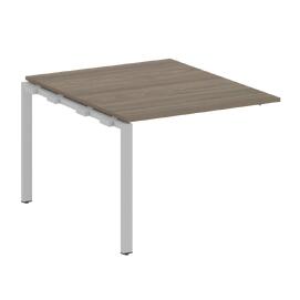 Офисная мебель Metal system Проходной элемент перег. стола на П-образном м/к БП.ППРГ-1 Вяз Благородный/Серый 1000х1235х750
