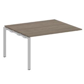 Офисная мебель Metal system Проходной элемент перег. стола на П-образном м/к БП.ППРГ-3 Вяз Благородный/Серый 1400х1235х750