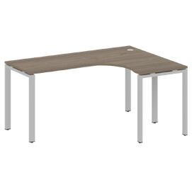 Офисная мебель Metal system Стол криволинейный правый на П-образном м/к БП.СА-4 (R) Вяз Благородный/Серый 1600х1200х750