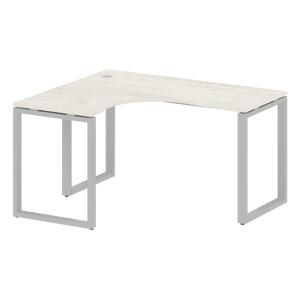 Офисная мебель Metal system Стол криволинейный левый на О-образном м/к БО.СА-3 (L) Белый/Белый 1400х1200х750
