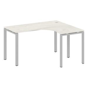 Офисная мебель Metal system Стол криволинейный правый на П-образном м/к БП.СА-3 (R) Дуб наварра/Серый 1400х1200х750