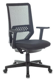 Офисное кресло Бюрократ MC-611N Ткань 38-418 черная/Сетка черная TW-01