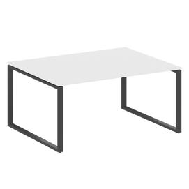Офисная мебель Metal system Перег. стол (1 столешница) на О-образном м/к БО.ПРГ-1.4 Белый/Антрацит 1600х1235х750