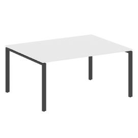 Офисная мебель Metal system Перег. стол (1 столешница) на П-образном м/к БП.ПРГ-1.4 Белый/Антрацит 1600х1235х750