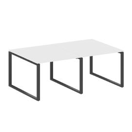 Офисная мебель Metal system Перег. стол (2 столешницы) на О-образном м/к БО.ПРГ-2.1 Белый/Антрацит 2000х1235х750