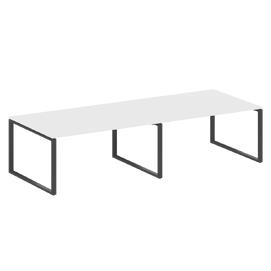 Офисная мебель Metal system Перег. стол (2 столешницы) на О-образном м/к БО.ПРГ-2.4 Белый/Антрацит 3200х1235х750