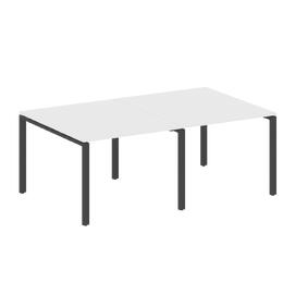 Офисная мебель Metal system Перег. стол (2 столешницы) на П-образном м/к БП.ПРГ-2.1 Белый/Антрацит 2000х1235х750