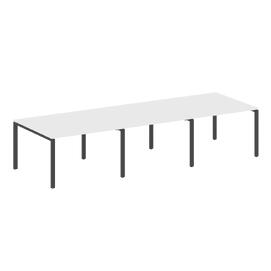 Офисная мебель Metal system Перег. стол (3 столешницы) на П-оразном м/к БП.ПРГ-3.2 Белый/Антрацит 3600х1235х750