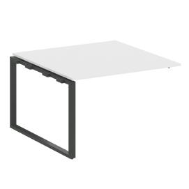 Офисная мебель Metal system Проходной элемент перег. стола на О-образном м/к БО.ППРГ-2 Белый/Антрацит 1200х1235х750