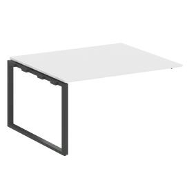 Офисная мебель Metal system Проходной элемент перег. стола на О-образном м/к БО.ППРГ-3 Белый/Антрацит 1400х1235х750