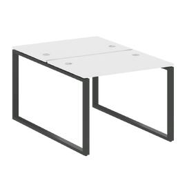 Офисная мебель Metal system Р. ст. на О-образном м/к БО.РАС-СП-2.1 Белый/Антрацит 1000х1475х750