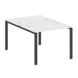 Офисная мебель Metal system Р. ст. на П-образном м/к БП.РАС-СП-2.1 Белый/Антрацит 1000х1475х750