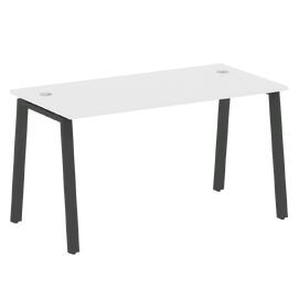 Офисная мебель Metal system Стол письменный на А-образном м/к БА.СП-3 Белый/Антрацит 1400х720х750