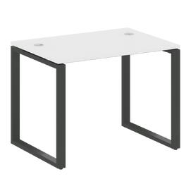Офисная мебель Metal system Стол письменный на О-образном м/к БО.СП-1 Белый/Антрацит 1000х720х750