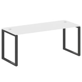 Офисная мебель Metal system Стол письменный на О-образном м/к БО.СП-5 Белый/Антрацит 1800х720х750