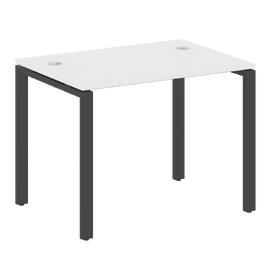 Офисная мебель Metal system Стол письменный на П-образном м/к БП.СП-1 Белый/Антрацит 1000х720х750