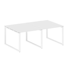 Офисная мебель Metal system Перег. стол (2 столешницы) на О-образном м/к БО.ПРГ-2.1 Белый/Белый 2000х1235х750