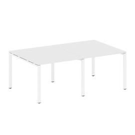 Офисная мебель Metal system Перег. стол (2 столешницы) на П-образном м/к БП.ПРГ-2.1 Белый/Белый 2000х1235х750