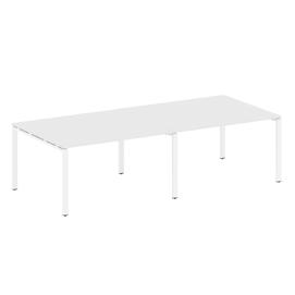 Офисная мебель Metal system Перег. стол (2 столешницы) на П-образном м/к БП.ПРГ-2.3 Белый/Белый 2800х1235х750