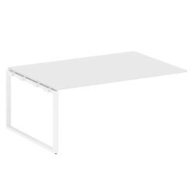 Офисная мебель Metal system Проходной элемент перег. стола на О-образном м/к БО.ППРГ-5 Белый/Белый 1800х1235х750