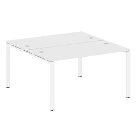 Офисная мебель Metal system Р. ст. на П-образном м/к БП.РАС-СП-2.3 Белый/Белый 1400х1475х750