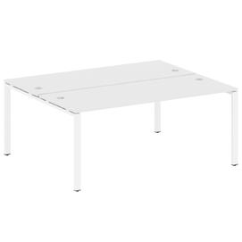 Офисная мебель Metal system Р. ст. на П-образном м/к БП.РАС-СП-2.5 Белый/Белый 1800х1475х750
