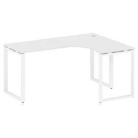 Офисная мебель Metal system Стол криволинейный правый на О-образном м/к БО.СА-4 (R) Белый/Белый 1600х1200х750