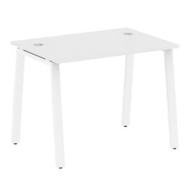 Офисная мебель Metal system Стол письменный на А-образном м/к БА.СП-1 Белый/Белый 1000х720х750
