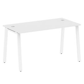 Офисная мебель Metal system Стол письменный на А-образном м/к БА.СП-3 Белый/Белый 1400х720х750