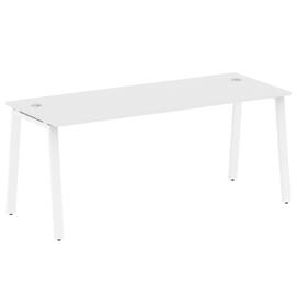 Офисная мебель Metal system Стол письменный на А-образном м/к БА.СП-5 Белый/Белый 1800х720х750