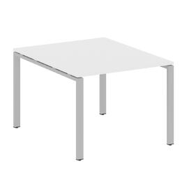 Офисная мебель Metal system Перег. стол (1 столешница) на П-образном м/к БП.ПРГ-1.1 Белый/Серый 1000х1235х750