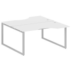 Офисная мебель Metal system Р. ст. криволинейная на О-образном м/к БО.РАС-СА-2.1 Белый/Серый 1600х1835х750