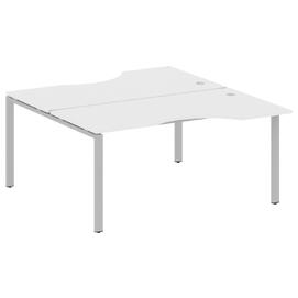 Офисная мебель Metal system Р. ст. криволинейная на П-образном м/к БП.РАС-СА-2.1 Белый/Серый 1600х1835х750