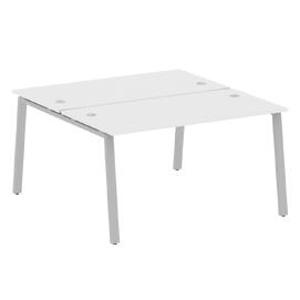Офисная мебель Metal system Р. ст. на А-образном м/к БА.РАС-СП-2.3 Белый/Серый 1400х1475х750