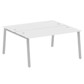 Офисная мебель Metal system Р. ст. на А-образном м/к БА.РАС-СП-2.4 Белый/Серый 1600х1475х750