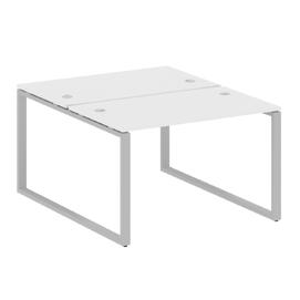 Офисная мебель Metal system Р. ст. на О-образном м/к БО.РАС-СП-2.2 Белый/Серый 1200х1475х750